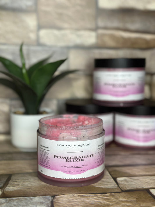 Pomegranate Elixir: Emulsified Sugar Scrub