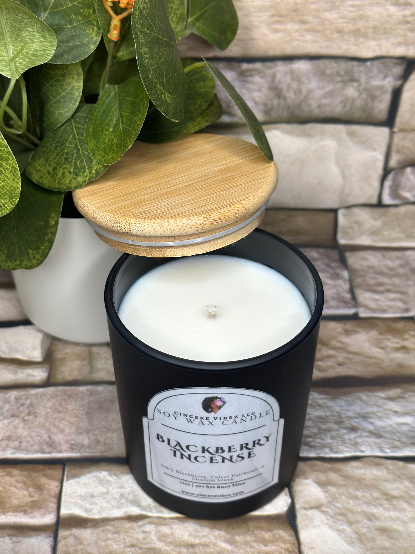 Blackberry Incense: Soy Candle