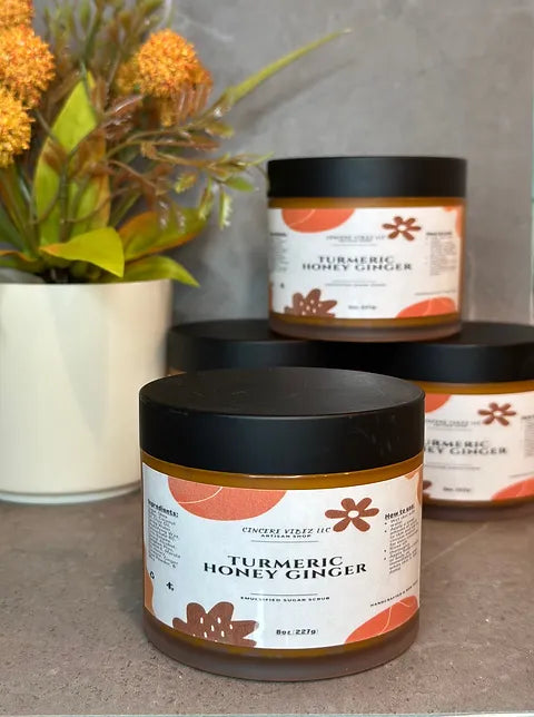 Turmeric Honey Ginger: Emulsified Sugar Scrub