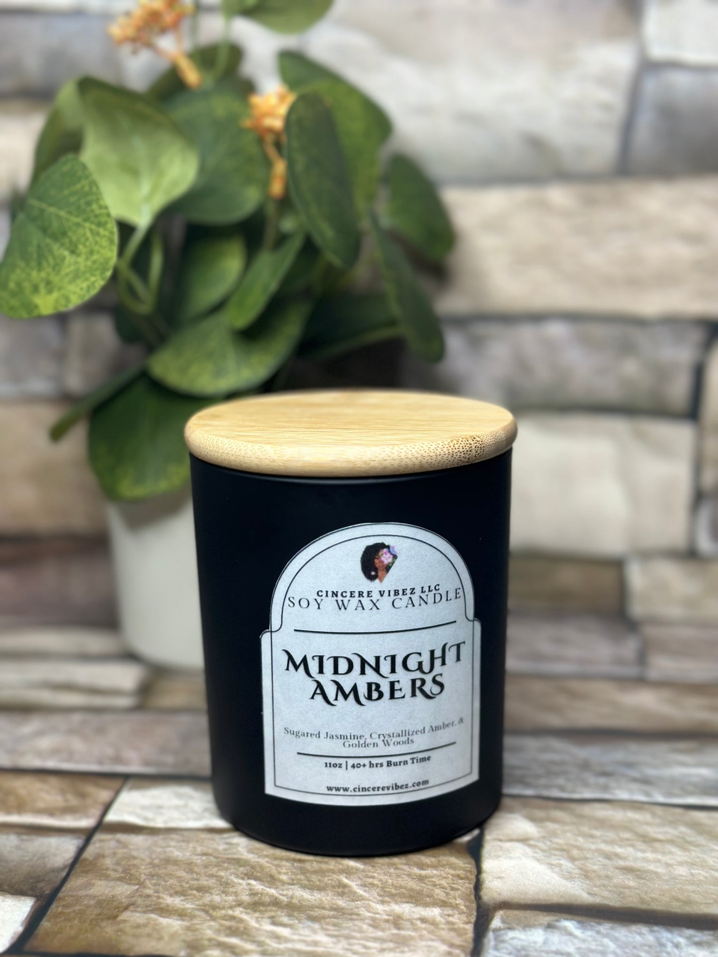 Midnight Ambers: Soy Candle