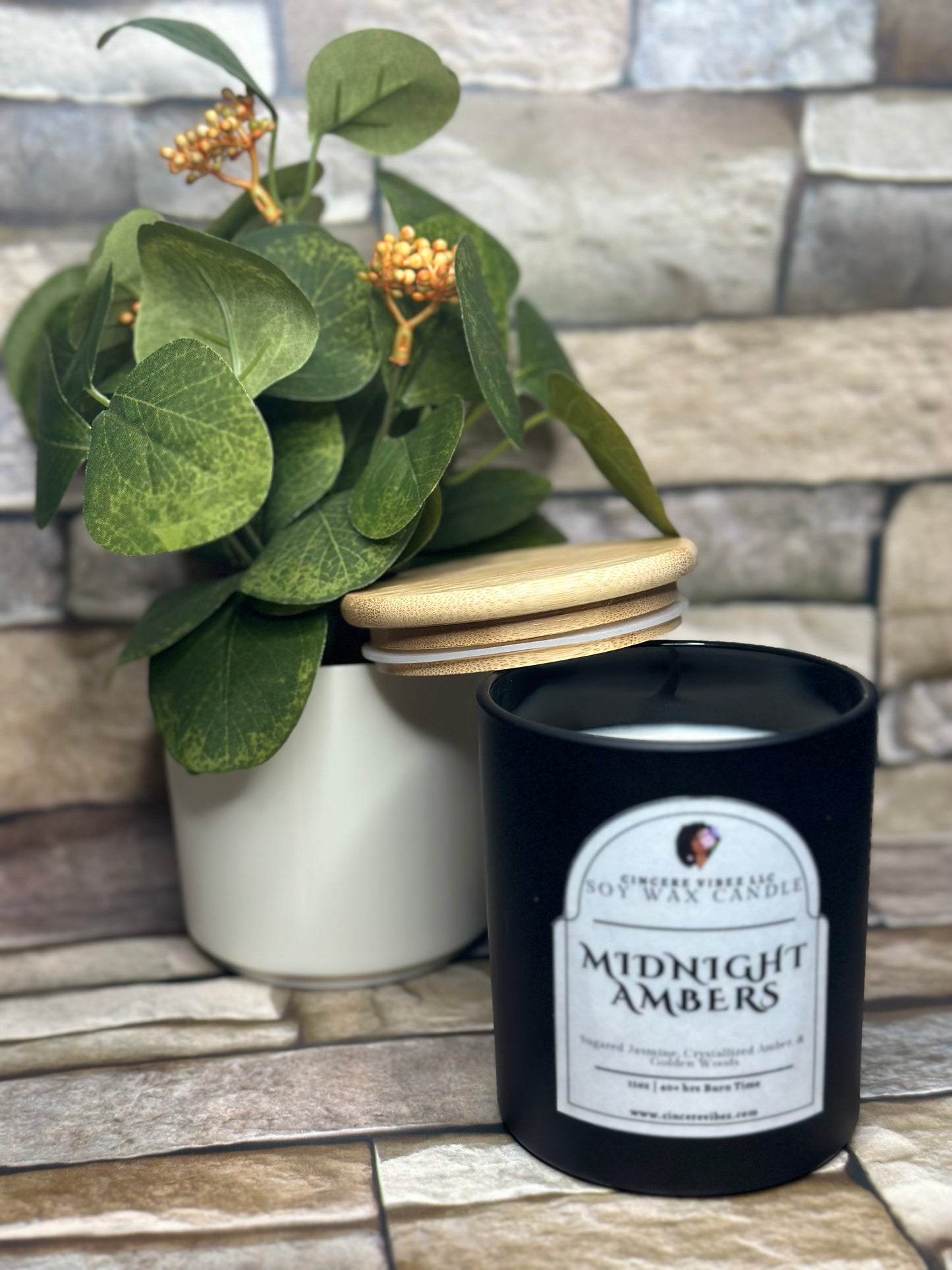 Midnight Ambers: Soy Candle