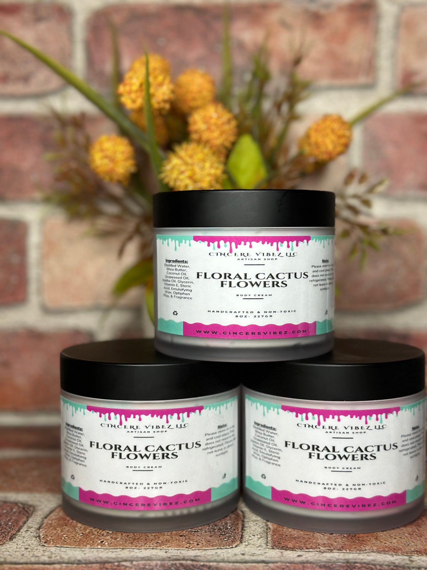 Floral Cactus Blossom: Moisturizing Body Cream