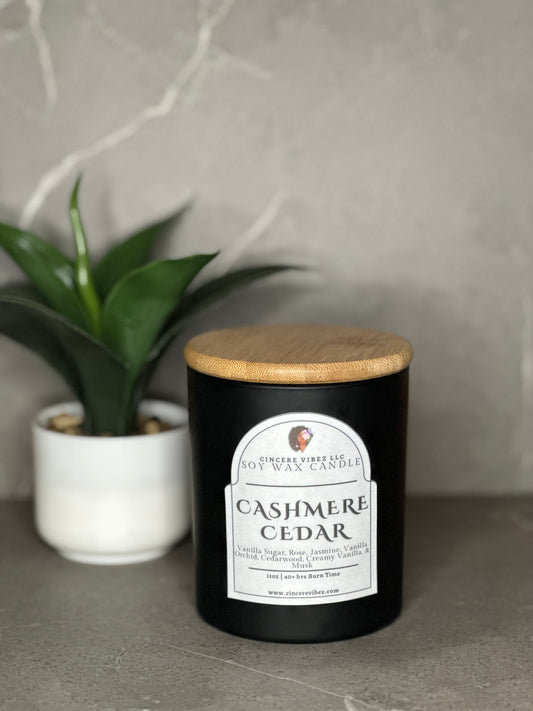Cashmere Cedar: Soy Candle
