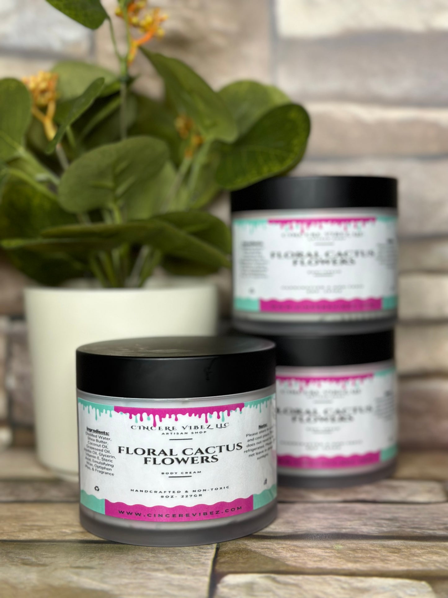 Floral Cactus Blossom: Moisturizing Body Cream